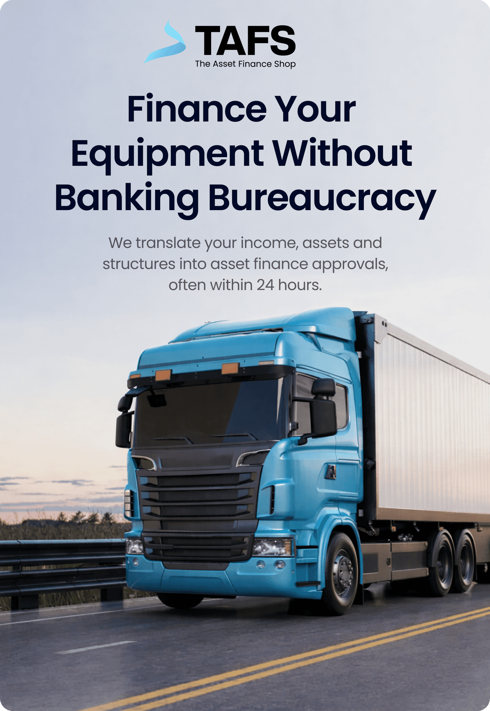 Finance your equipment without banking bureaucracy